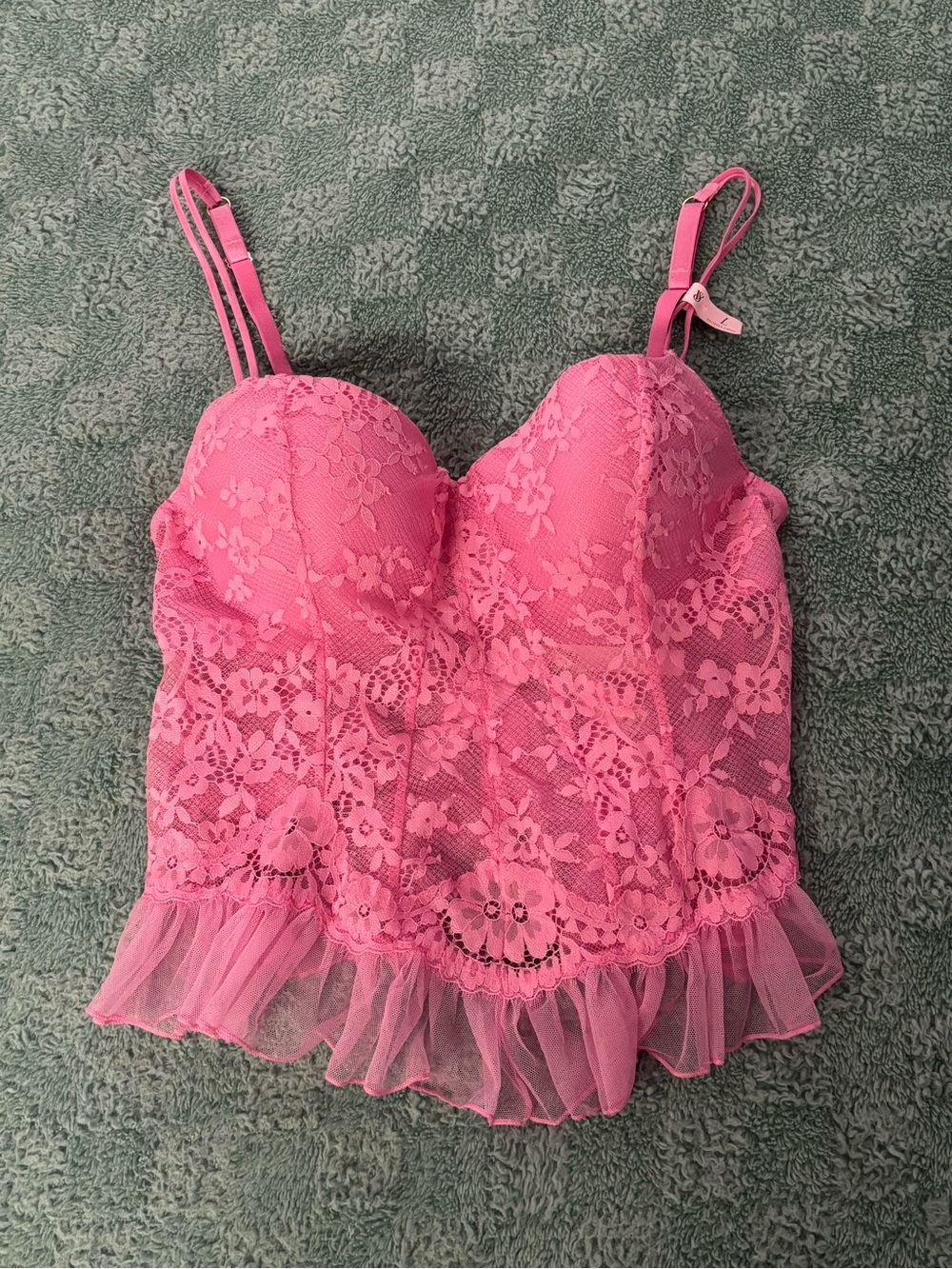 NWT Victoria's Secret Dare to Dream Pink Ruffle Bra Top